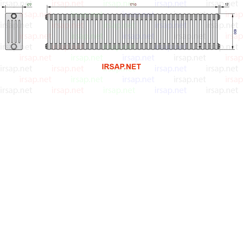 Радиатор IRSAP Tesi 50600/38 T14 CL 01